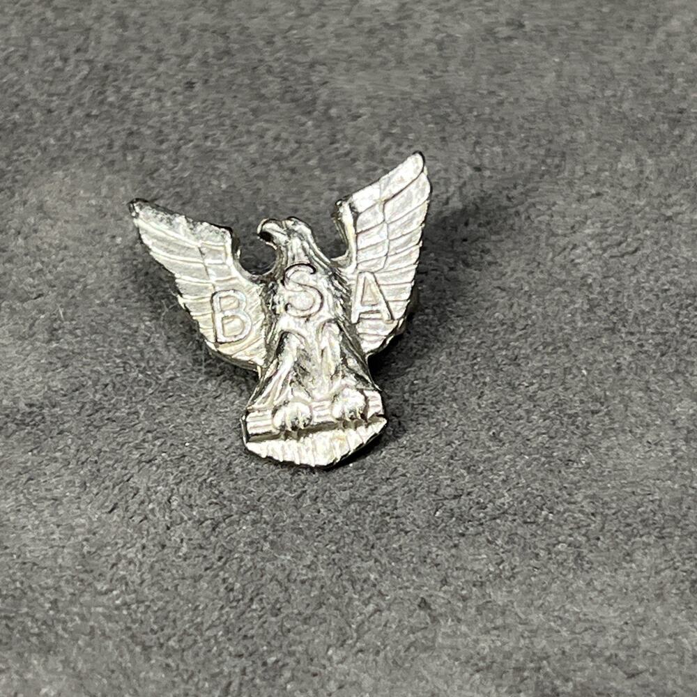 Vintage Eagle Boy Scouts of America Eagle Pin BSA Eagle Logo Sterling Silver. Z7